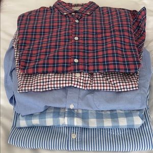 Lot of five shirts from J. Crew